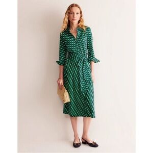 Boden Green Midi Dress